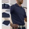 imageTACVASEN Mens Golf Shirt Dry Fit Mens Polo Shirts Short Sleeve Performance Golf Polos for Men with Collar Work Shirts01navy