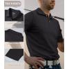 imageTACVASEN Mens Golf Shirt Dry Fit Mens Polo Shirts Short Sleeve Performance Golf Polos for Men with Collar Work Shirts02black