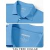 imageTACVASEN Mens Golf Shirt Dry Fit Mens Polo Shirts Short Sleeve Performance Golf Polos for Men with Collar Work Shirts04sky Blue