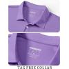 imageTACVASEN Mens Golf Shirt Dry Fit Mens Polo Shirts Short Sleeve Performance Golf Polos for Men with Collar Work Shirts05light Purple