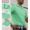 imageTACVASEN Mens Golf Shirt Dry Fit Mens Polo Shirts Short Sleeve Performance Golf Polos for Men with Collar Work Shirts06mint Green