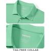imageTACVASEN Mens Golf Shirt Dry Fit Mens Polo Shirts Short Sleeve Performance Golf Polos for Men with Collar Work Shirts06mint Green