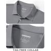 imageTACVASEN Mens Golf Shirt Dry Fit Mens Polo Shirts Short Sleeve Performance Golf Polos for Men with Collar Work Shirts09light Grey
