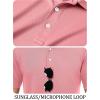 imageTACVASEN Mens Golf Shirt Dry Fit Mens Polo Shirts Short Sleeve Performance Golf Polos for Men with Collar Work Shirts12grey Pink