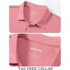 imageTACVASEN Mens Golf Shirt Dry Fit Mens Polo Shirts Short Sleeve Performance Golf Polos for Men with Collar Work Shirts12grey Pink