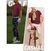 imageTACVASEN Mens Golf Shirt Dry Fit Mens Polo Shirts Short Sleeve Performance Golf Polos for Men with Collar Work Shirts13wine Red
