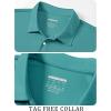 imageTACVASEN Mens Golf Shirt Dry Fit Mens Polo Shirts Short Sleeve Performance Golf Polos for Men with Collar Work Shirts15grey Green
