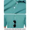 imageTACVASEN Mens Golf Shirt Dry Fit Mens Polo Shirts Short Sleeve Performance Golf Polos for Men with Collar Work Shirts15grey Green