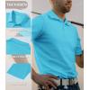 imageTACVASEN Mens Golf Shirt Dry Fit Mens Polo Shirts Short Sleeve Performance Golf Polos for Men with Collar Work Shirts16iceblue