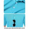 imageTACVASEN Mens Golf Shirt Dry Fit Mens Polo Shirts Short Sleeve Performance Golf Polos for Men with Collar Work Shirts16iceblue