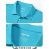 imageTACVASEN Mens Golf Shirt Dry Fit Mens Polo Shirts Short Sleeve Performance Golf Polos for Men with Collar Work Shirts16iceblue