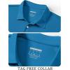 imageTACVASEN Mens Golf Shirt Dry Fit Mens Polo Shirts Short Sleeve Performance Golf Polos for Men with Collar Work Shirts18blue Green
