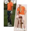 imageTACVASEN Mens Golf Shirt Dry Fit Mens Polo Shirts Short Sleeve Performance Golf Polos for Men with Collar Work Shirts20orange
