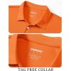 imageTACVASEN Mens Golf Shirt Dry Fit Mens Polo Shirts Short Sleeve Performance Golf Polos for Men with Collar Work Shirts20orange