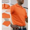 imageTACVASEN Mens Golf Shirt Dry Fit Mens Polo Shirts Short Sleeve Performance Golf Polos for Men with Collar Work Shirts20orange