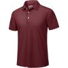 imageTACVASEN Mens Golf Shirt Dry Fit Mens Polo Shirts Short Sleeve Performance Golf Polos for Men with Collar Work Shirts13wine Red