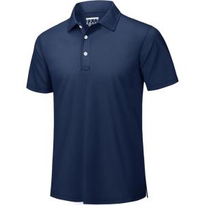 imageTACVASEN Mens Golf Shirt Dry Fit Mens Polo Shirts Short Sleeve Performance Golf Polos for Men with Collar Work Shirts01navy