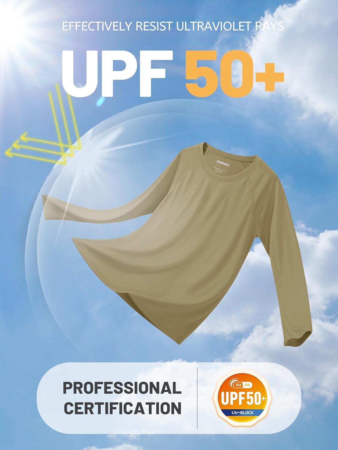 imageTACVASEN Womens Long Sleeve Rash Guard UPF 50 UV Sun Shirts Quick Dry Swim Shirt Hiking TopsDgreen