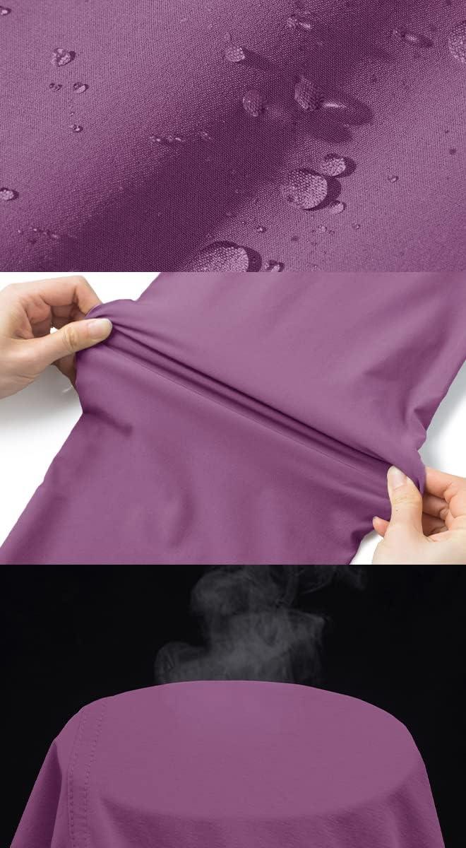 imageTACVASEN Womens Running Pants with Drawstring Breathable Gym Workout Trousers Purple M