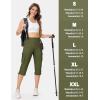 imageTACVASEN Womens Cargo Capris Lightweight Hiking Capri Pants with Pockets Water Resistant Summer Travel Outdoor CasualArmy Green