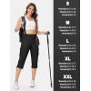 imageTACVASEN Womens Cargo Capris Lightweight Hiking Capri Pants with Pockets Water Resistant Summer Travel Outdoor CasualBlack