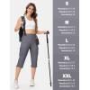 imageTACVASEN Womens Cargo Capris Lightweight Hiking Capri Pants with Pockets Water Resistant Summer Travel Outdoor CasualDark Grey