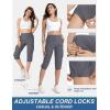 imageTACVASEN Womens Cargo Capris Lightweight Hiking Capri Pants with Pockets Water Resistant Summer Travel Outdoor CasualDark Grey