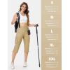 imageTACVASEN Womens Cargo Capris Lightweight Hiking Capri Pants with Pockets Water Resistant Summer Travel Outdoor CasualKhaki