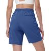 imageTACVASEN Womens Hiking Shorts Quick Dry Lightweight 8quot Water Resistant Athletic Shorts with Pockets Outdoor Golf ActiveBlue Grey