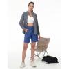 imageTACVASEN Womens Hiking Shorts Quick Dry Lightweight 8quot Water Resistant Athletic Shorts with Pockets Outdoor Golf ActiveBlue Grey