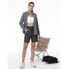 imageTACVASEN Womens Hiking Shorts Quick Dry Lightweight 8quot Water Resistant Athletic Shorts with Pockets Outdoor Golf ActiveDark Grey