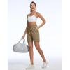 imageTACVASEN Womens Hiking Shorts Quick Dry Lightweight 8quot Water Resistant Athletic Shorts with Pockets Outdoor Golf ActiveKhaki