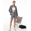 imageTACVASEN Womens Hiking Shorts Quick Dry Lightweight 8quot Water Resistant Athletic Shorts with Pockets Outdoor Golf ActiveLight Grey