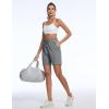 imageTACVASEN Womens Hiking Shorts Quick Dry Lightweight 8quot Water Resistant Athletic Shorts with Pockets Outdoor Golf ActiveLight Grey