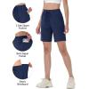 imageTACVASEN Womens Hiking Shorts Quick Dry Lightweight 8quot Water Resistant Athletic Shorts with Pockets Outdoor Golf ActiveNavy