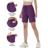 imageTACVASEN Womens Hiking Shorts Quick Dry Lightweight 8quot Water Resistant Athletic Shorts with Pockets Outdoor Golf ActivePurple Red