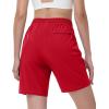 imageTACVASEN Womens Hiking Shorts Quick Dry Lightweight 8quot Water Resistant Athletic Shorts with Pockets Outdoor Golf ActiveTomato Red