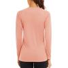 imageTACVASEN Womens Long Sleeve Rash Guard UPF 50 UV Sun Shirts Quick Dry Swim Shirt Hiking TopsApricot