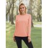 imageTACVASEN Womens Long Sleeve Rash Guard UPF 50 UV Sun Shirts Quick Dry Swim Shirt Hiking TopsApricot