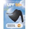 imageTACVASEN Womens Long Sleeve Rash Guard UPF 50 UV Sun Shirts Quick Dry Swim Shirt Hiking TopsBlack