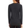 imageTACVASEN Womens Long Sleeve Rash Guard UPF 50 UV Sun Shirts Quick Dry Swim Shirt Hiking TopsBlack