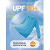 imageTACVASEN Womens Long Sleeve Rash Guard UPF 50 UV Sun Shirts Quick Dry Swim Shirt Hiking TopsBlue Green