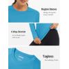 imageTACVASEN Womens Long Sleeve Rash Guard UPF 50 UV Sun Shirts Quick Dry Swim Shirt Hiking TopsBlue Green