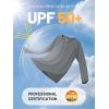 imageTACVASEN Womens Long Sleeve Rash Guard UPF 50 UV Sun Shirts Quick Dry Swim Shirt Hiking TopsDark Grey