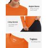 imageTACVASEN Womens Long Sleeve Rash Guard UPF 50 UV Sun Shirts Quick Dry Swim Shirt Hiking TopsDark Orange