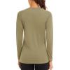 imageTACVASEN Womens Long Sleeve Rash Guard UPF 50 UV Sun Shirts Quick Dry Swim Shirt Hiking TopsDgreen
