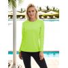 imageTACVASEN Womens Long Sleeve Rash Guard UPF 50 UV Sun Shirts Quick Dry Swim Shirt Hiking TopsFgreen