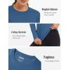 imageTACVASEN Womens Long Sleeve Rash Guard UPF 50 UV Sun Shirts Quick Dry Swim Shirt Hiking TopsGrey Blue
