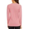 imageTACVASEN Womens Long Sleeve Rash Guard UPF 50 UV Sun Shirts Quick Dry Swim Shirt Hiking TopsGrey Pink