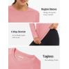 imageTACVASEN Womens Long Sleeve Rash Guard UPF 50 UV Sun Shirts Quick Dry Swim Shirt Hiking TopsGrey Pink